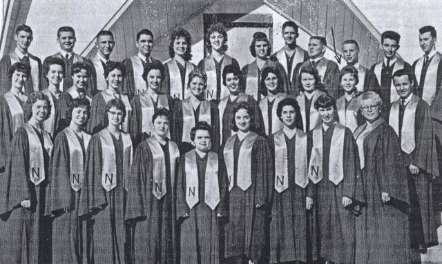 The Norman College Choir, Norman Park, Georgia, 1961.